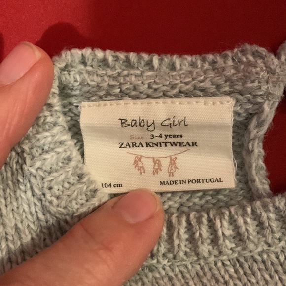 NWOT Zara girls sweater - Picture 3 of 5